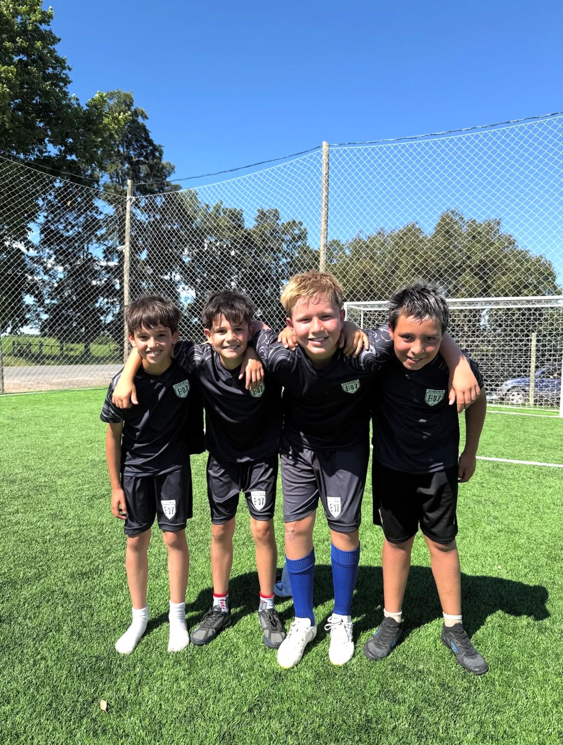Niños de la academia de fútbol
